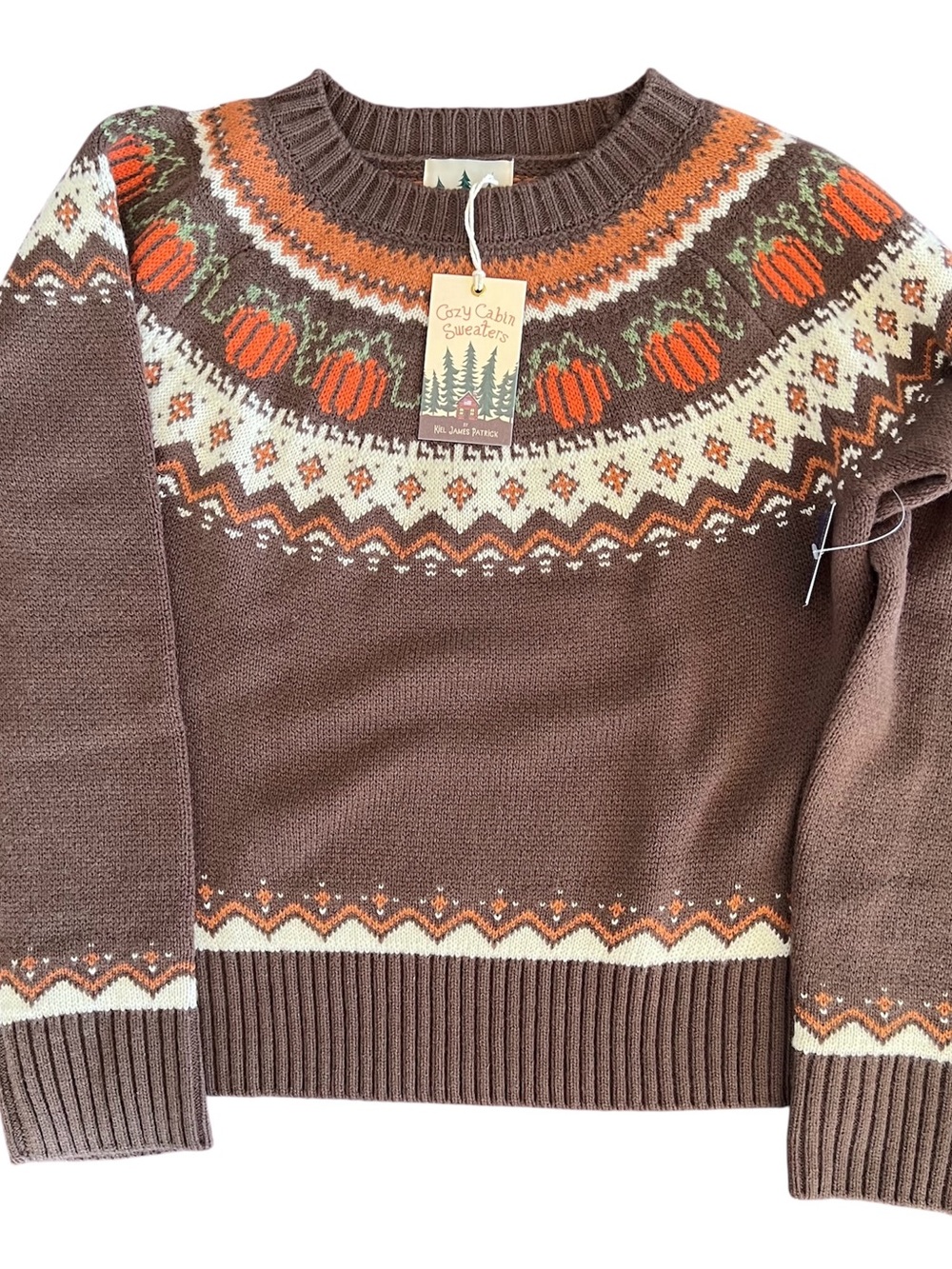 Kiel James Patrick Cozy Pumpkin Sweater XS NWT